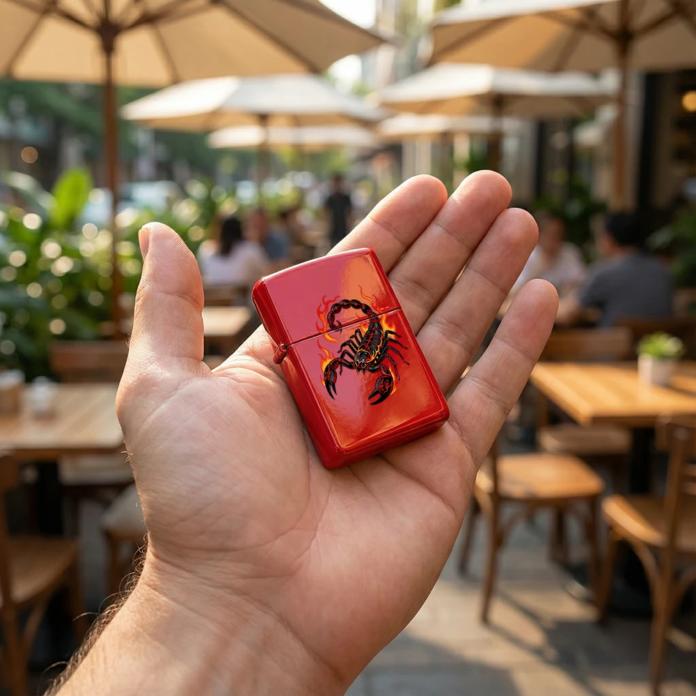 Flip Top Lighter Fire Scorpion - Vintage Collectible Lighters 评论和价格