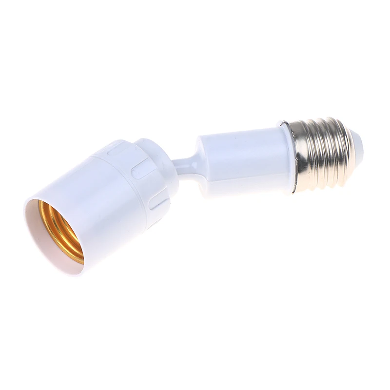★▲Universal E27 To E27 LED Light Bulb Socket Extender Adapter 360 Degree Rotatable Light Fixture E27 Adjustable Light Bulb Base