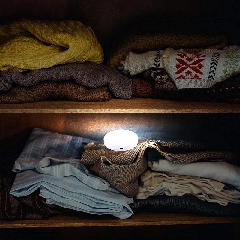 Motion Sensor Night Light Indoor, Rechargeable LED Closet Night Light Battery Operated Under Cabinet Lights 3Pcs