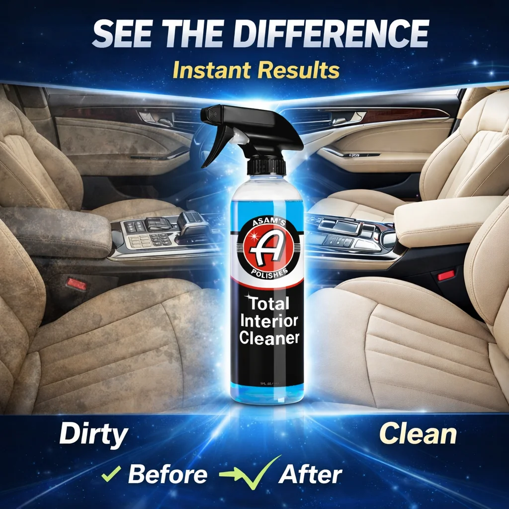 Car Interior Cleaner Spray 16oz(473ml), All Purpose Detailer for Dashboard, Seats, Leather, Vinyl & Plastic, Streak-Free Finish