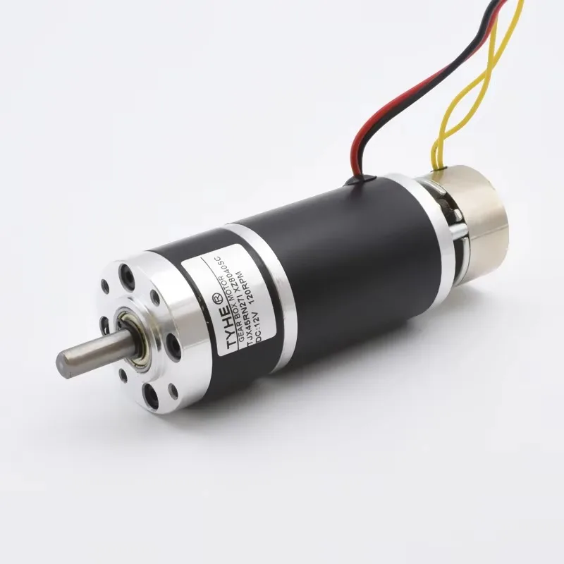 Motoriduttore epicicloidale a corrente continua senza spazzole ad alta velocità e bassa velocità con scatola ingranaggi da 45 mm, coppia elevata, basso rumore, con ingranaggi metallici