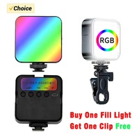 Free Clip Mini RGB Fill Light Photography LED Portable Atmosphere Beauty Mobile Camera Pocket Phone Fill Light With Clip