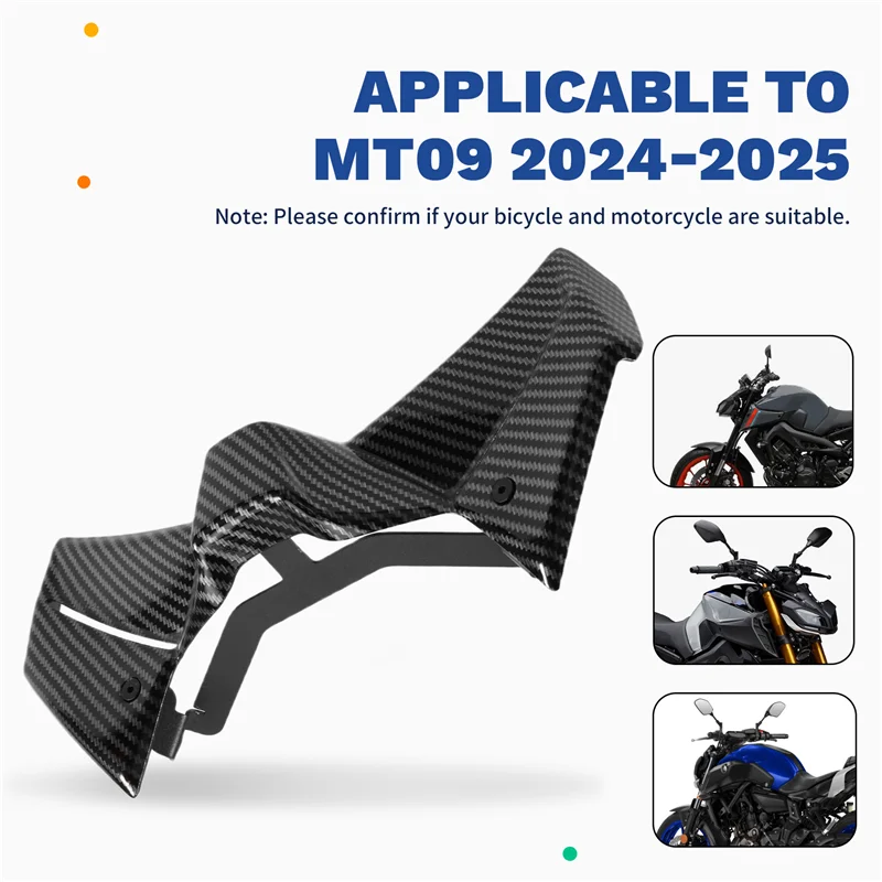 

Motorcycle Front Spoiler Wing Fairing Downforce Aerodynamic Winglet For MT-09 MT09 2024-2025