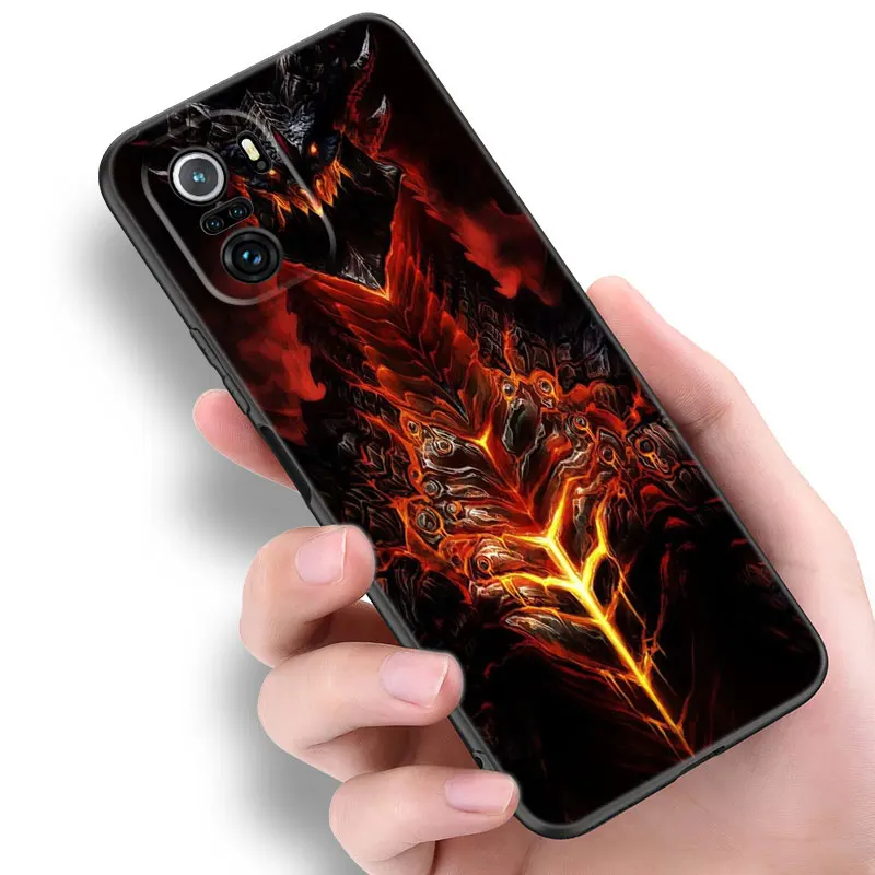 World Of Warcraft Black Silicone Phone Case For Xiaomi 11 Lite 10T 11T 13T 14 Pro POCO M3 M4 M6 X3 NFC X4 X5 Pro F5