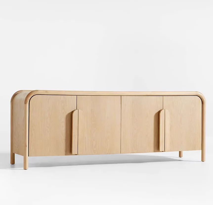 Large capacity storage sideboard living room cabinet wooden TV cabinet