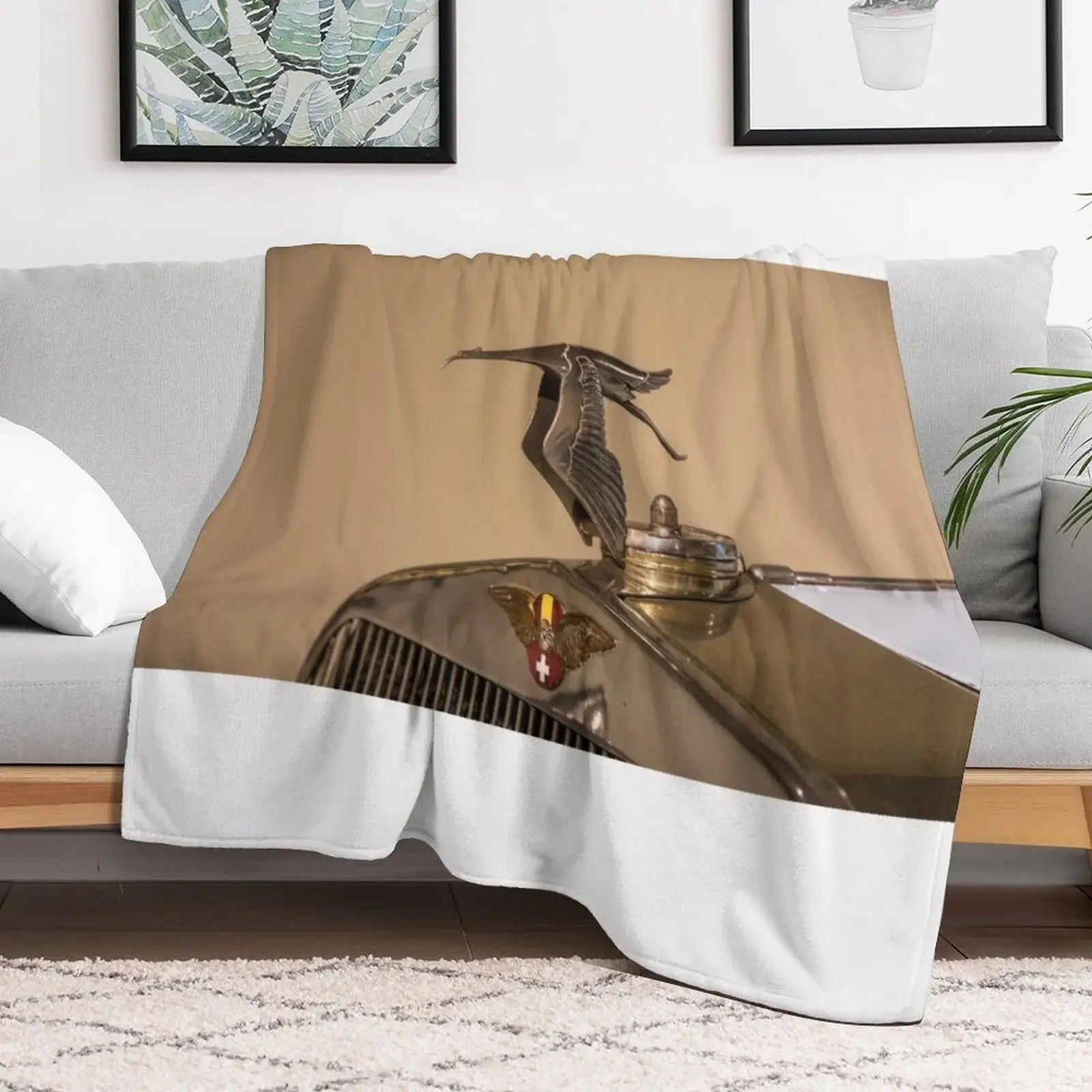 Hispano Suiza H6B Dual Cowl Phaeton Million-Guiet (1924) Throw Blanket Stylish Couch Blanket for Home Living Room