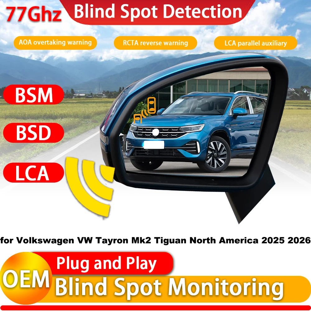 for Volkswagen VW Tayron Mk2 Tiguan North America 2025 2026 OEM Side Assist  Blind Spot Monitor Detection BSM BSD System Radar