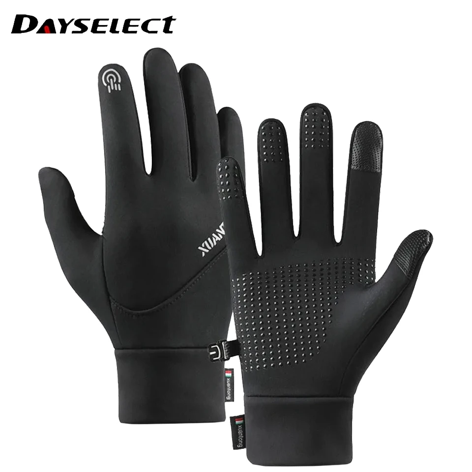 

1Pair Running Gloves Men Women Windproof Waterproof Thermal Warmth Sports Jogging Gloves Non-slip Palm Touch Screen Anti-drop