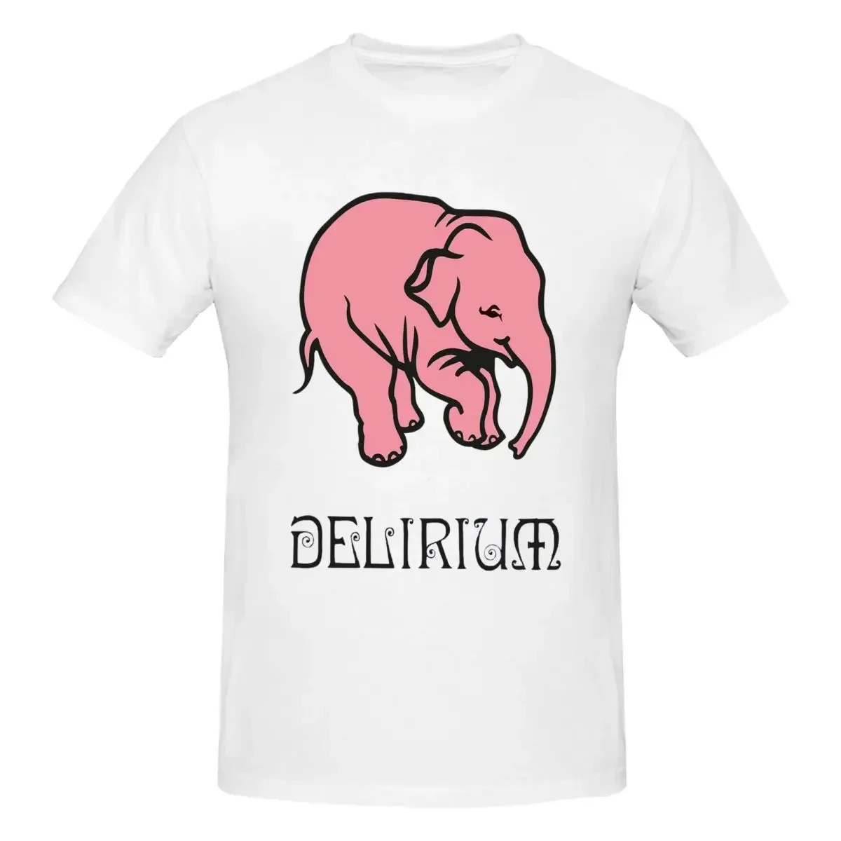 

Delirium 100% Cotton T-shirt Men's Oversized T Shirts Men Round Neck Short Sleeve S-6XL