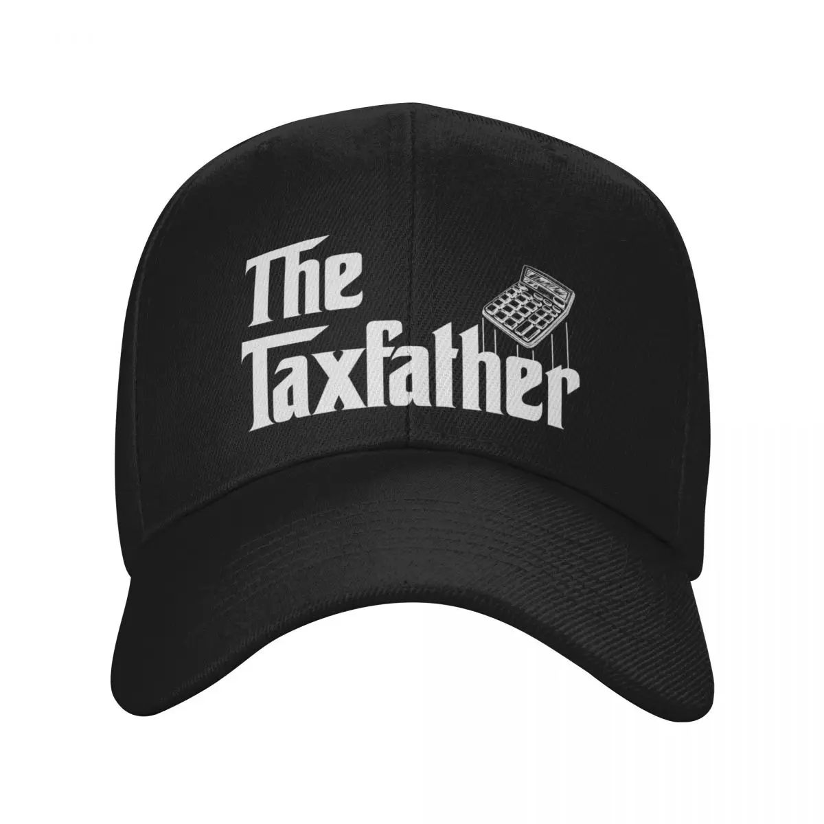 The TaxFather: Accounting Gift Funny Accountant Tax Father Baseball Cap Icon Thermal Visor black Men Caps Women's