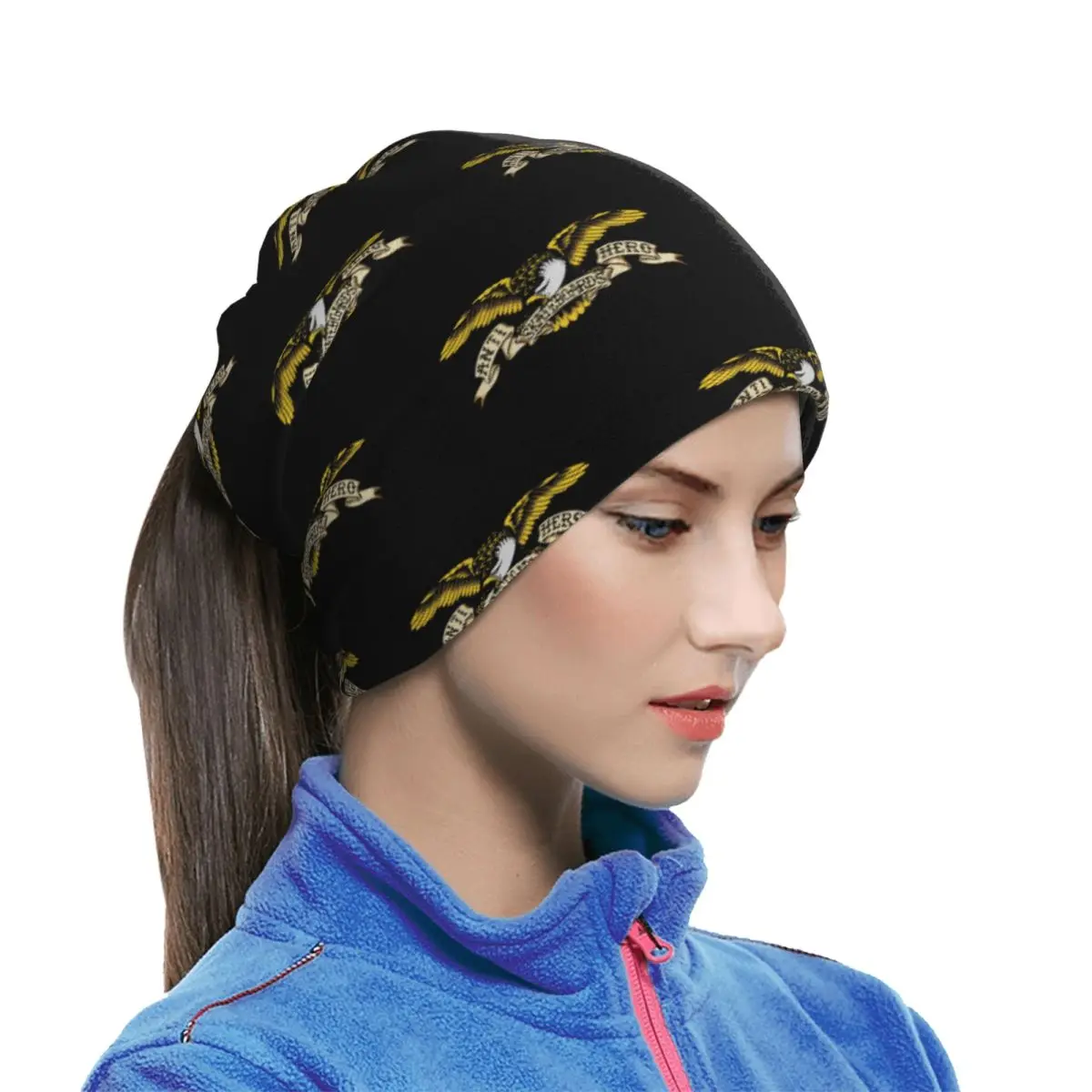 Anti Hero Skateboards Multifunctional Elastic Neck Gaiter Dust Proof Face Cover Bandana Unisex for Motorcycle Hiking Fishing
