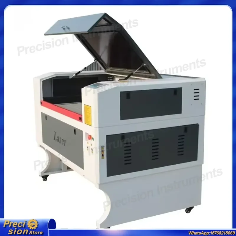 6090 100W CO2 Laser Engraving Machine Cutting Machine for Acrylic Wood Leather Metal Stone Plastic DIY Craft Industrial Use