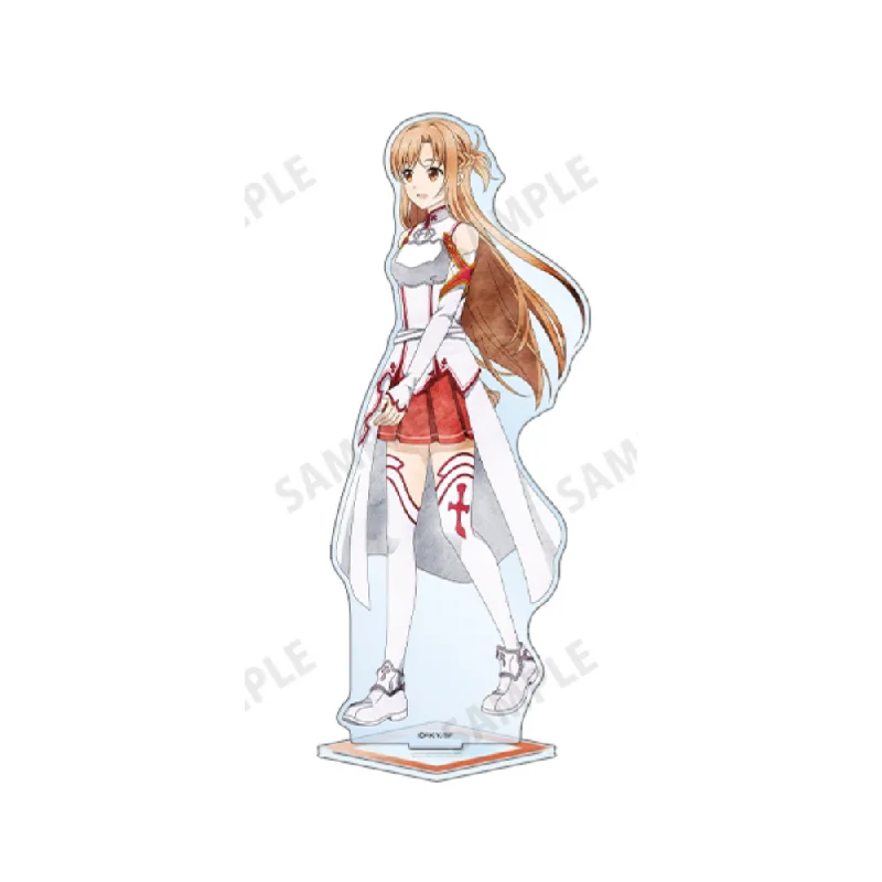 Sword Art Online Anime Acrylic Stand Model Figure Cosplay Plate Holder Topper Birthday Fans Keychain