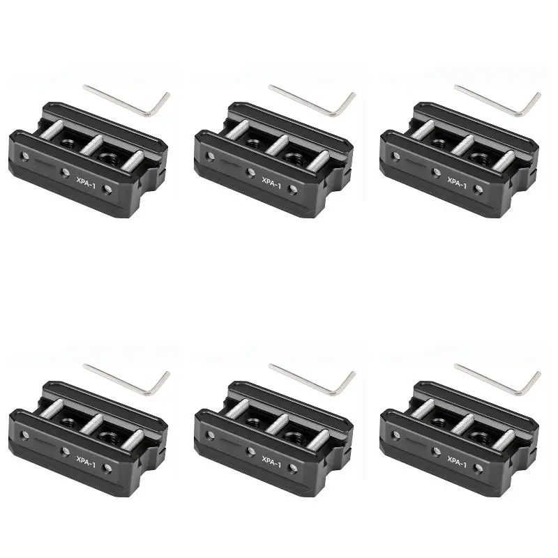 6Pack X(Picatinny Arca Plate Quick Release Rail Mount Adapter Convert to ARCA Dovetail for Hunting Tripod