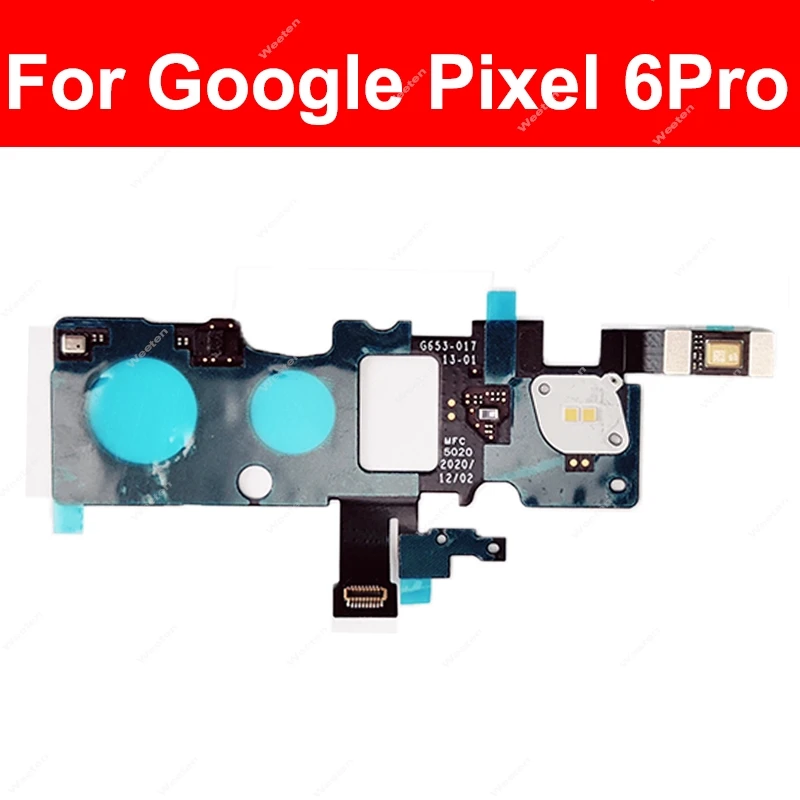 For Google Pixel 6 Pro 7 Pro Flashlight Flex Cable with Microphone Rear FlashLight Sensor Microphone Small Board Flex Ribbon