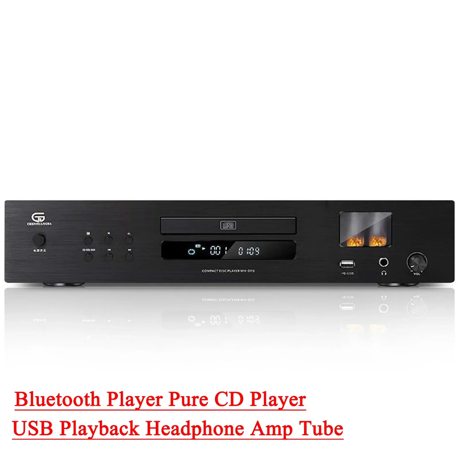 Suqiya reprodutor de cd de nível de alta fidelidade, alta fidelidade, sem perdas, bluetooth player de cd puro, reprodução usb, tubo de fone de ouvido