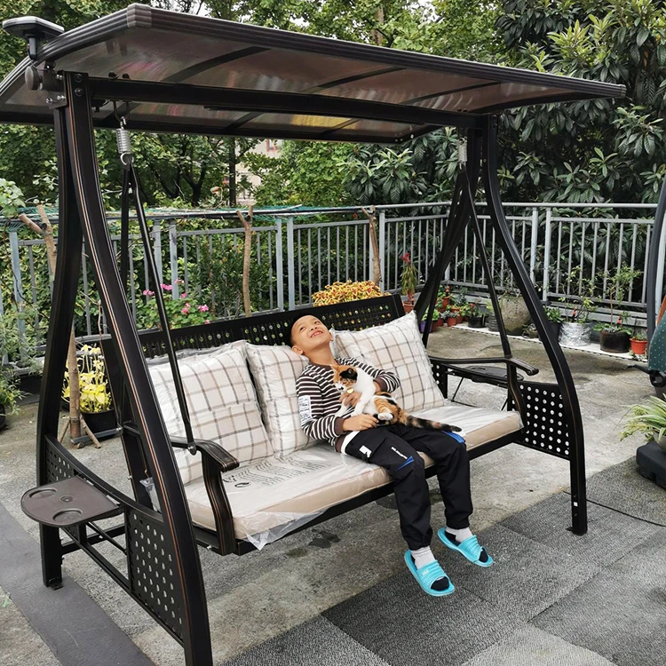 

Outdoor swing rocking chair balcony villa outdoor hanging chair anti-corrosion outdoor