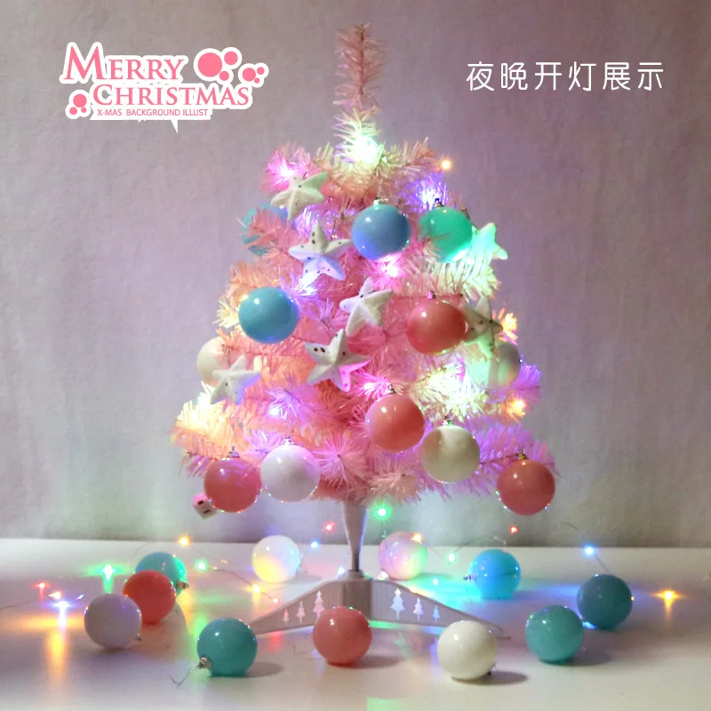 Mini Small Christmas Tree 60cm Package Window Hotel Shopping Mall Counter Tabletop Ornament Christmas Ornament