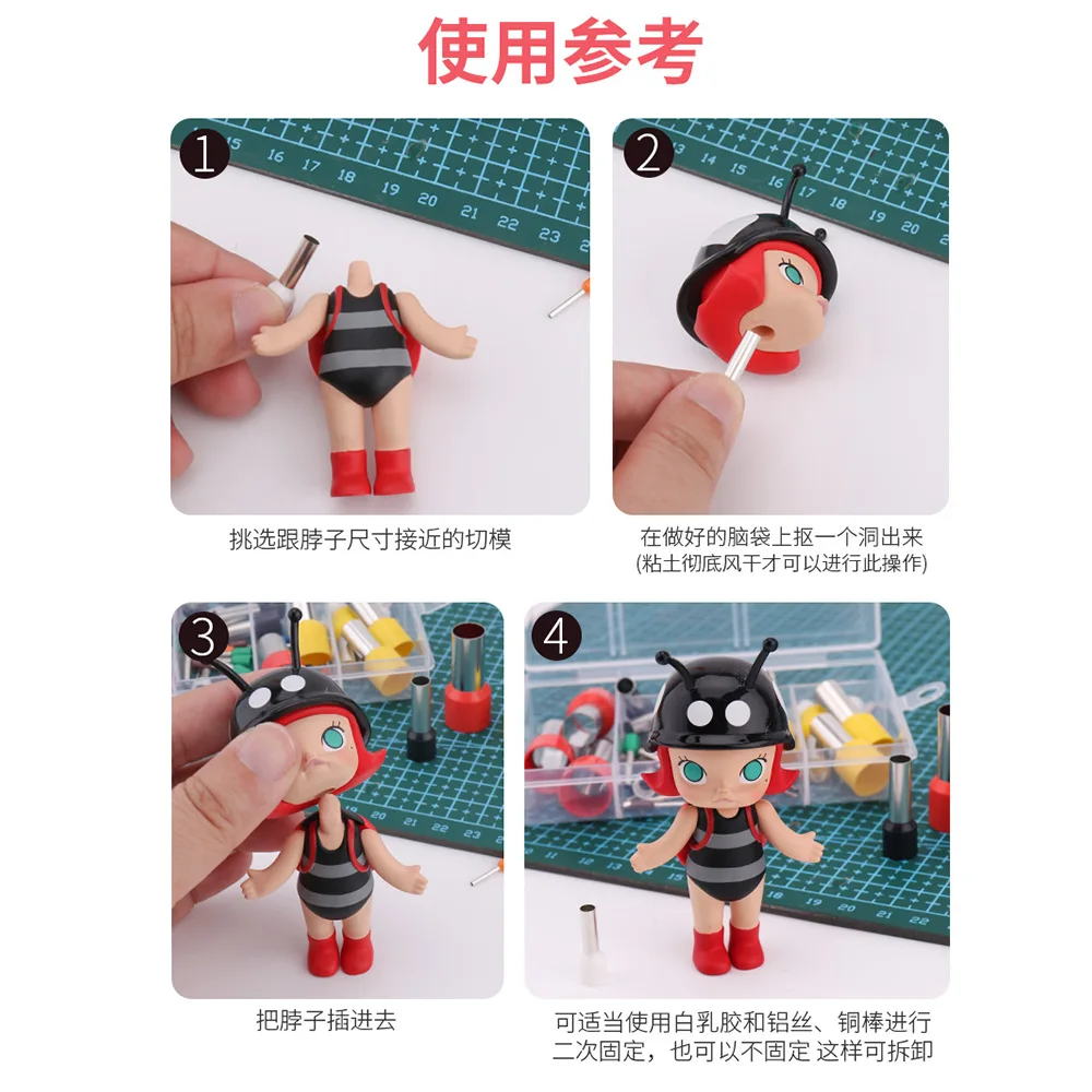 Customized fondant doll ultra-light clay soft pottery figure stainless steel round cutting die indentation digging handmade