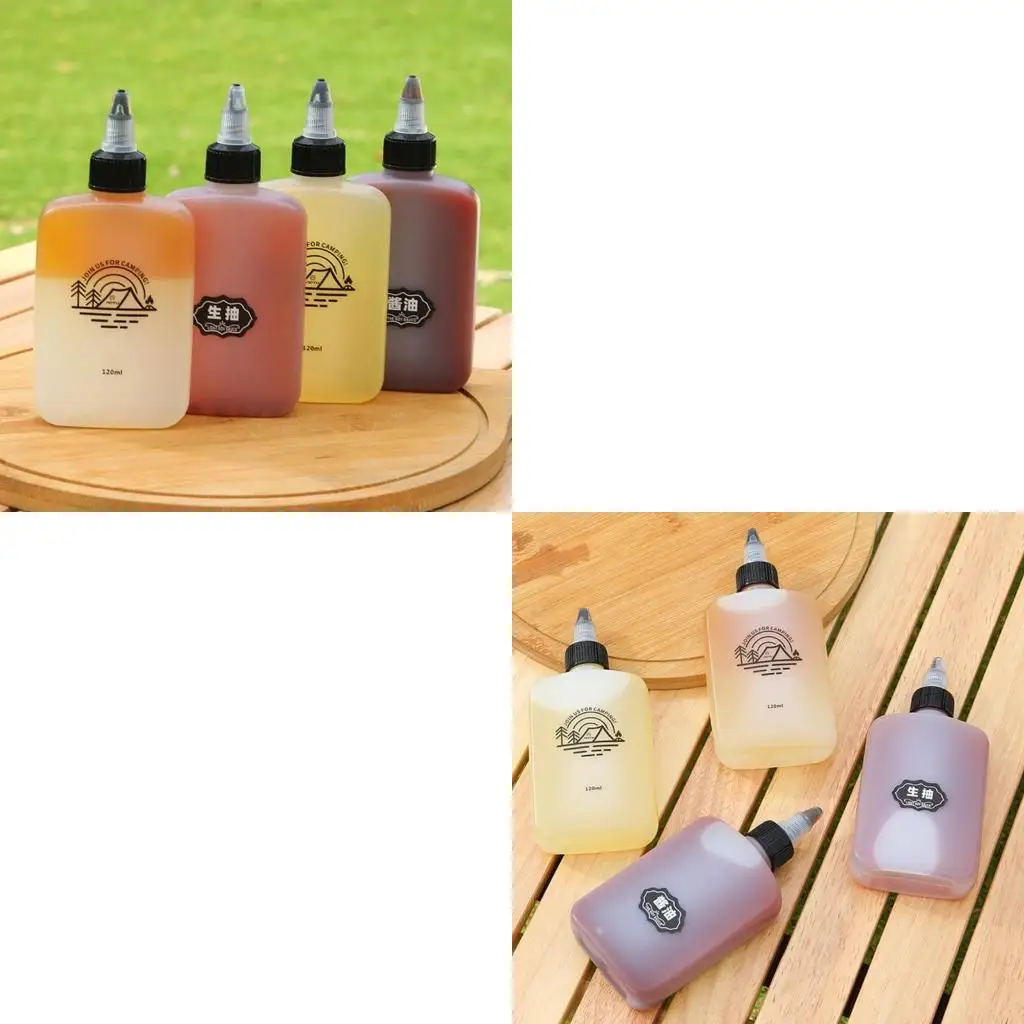Q39E Camping Squeeze Dispensing Bottle for Outdoor Cooking and Grilling Leakproof Dispenser Bottle Squeeze Condiment Bottle