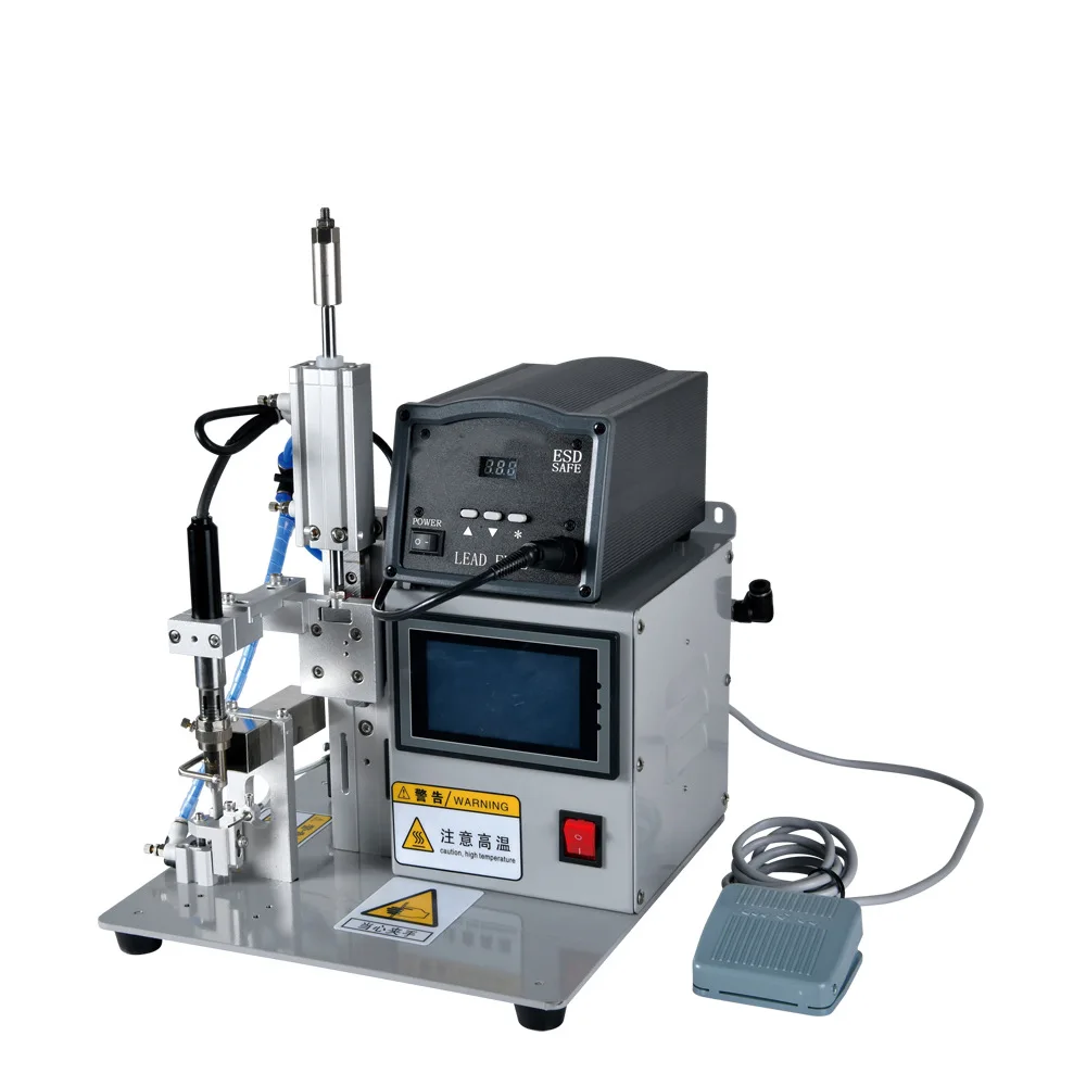 Automatic Electric Induction Soldering Machine New Pedal Spot Welding USB Data Cable Head Resistance Capacitor Switch Plug