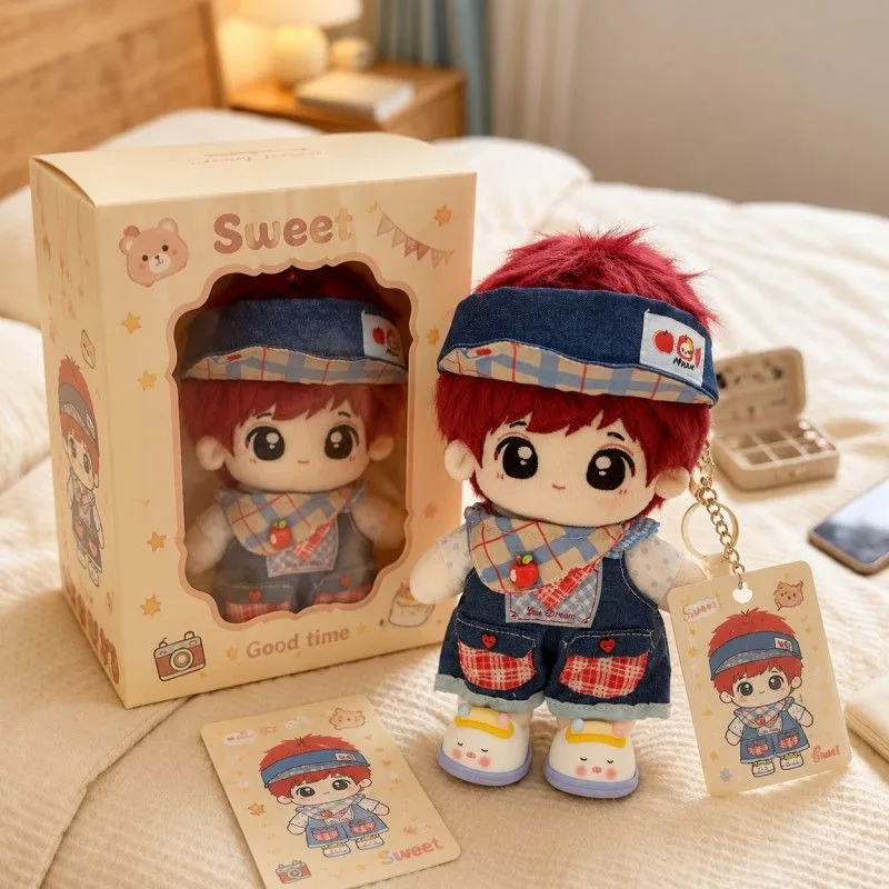 20cm Cotton Doll Little Bear Strap Pants Series Baby Clothes Cotton Baby Clothes Super Cute Pet Accessories Only Clothes