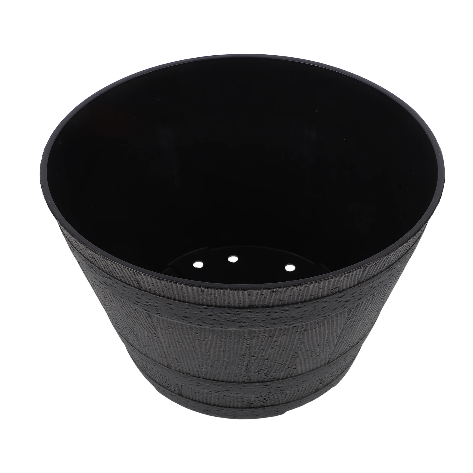 

Wine Barrel Tree Flower Tray Plant Pots Indoor Gardening Decorative Planter