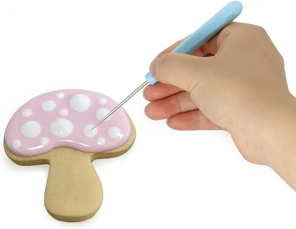 4Pcs Sugar Stir Needle Scriber Needle Cookie Decorating Supplies Tool 5.2 Inches
