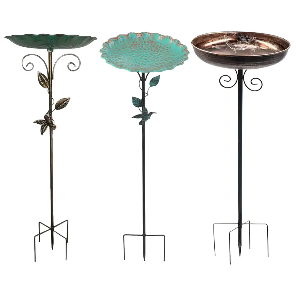 

Винтажная отдельностоящая купальня для птиц, чаша-кормушка для птиц, садовая купальня для птиц, декор для сада и газона