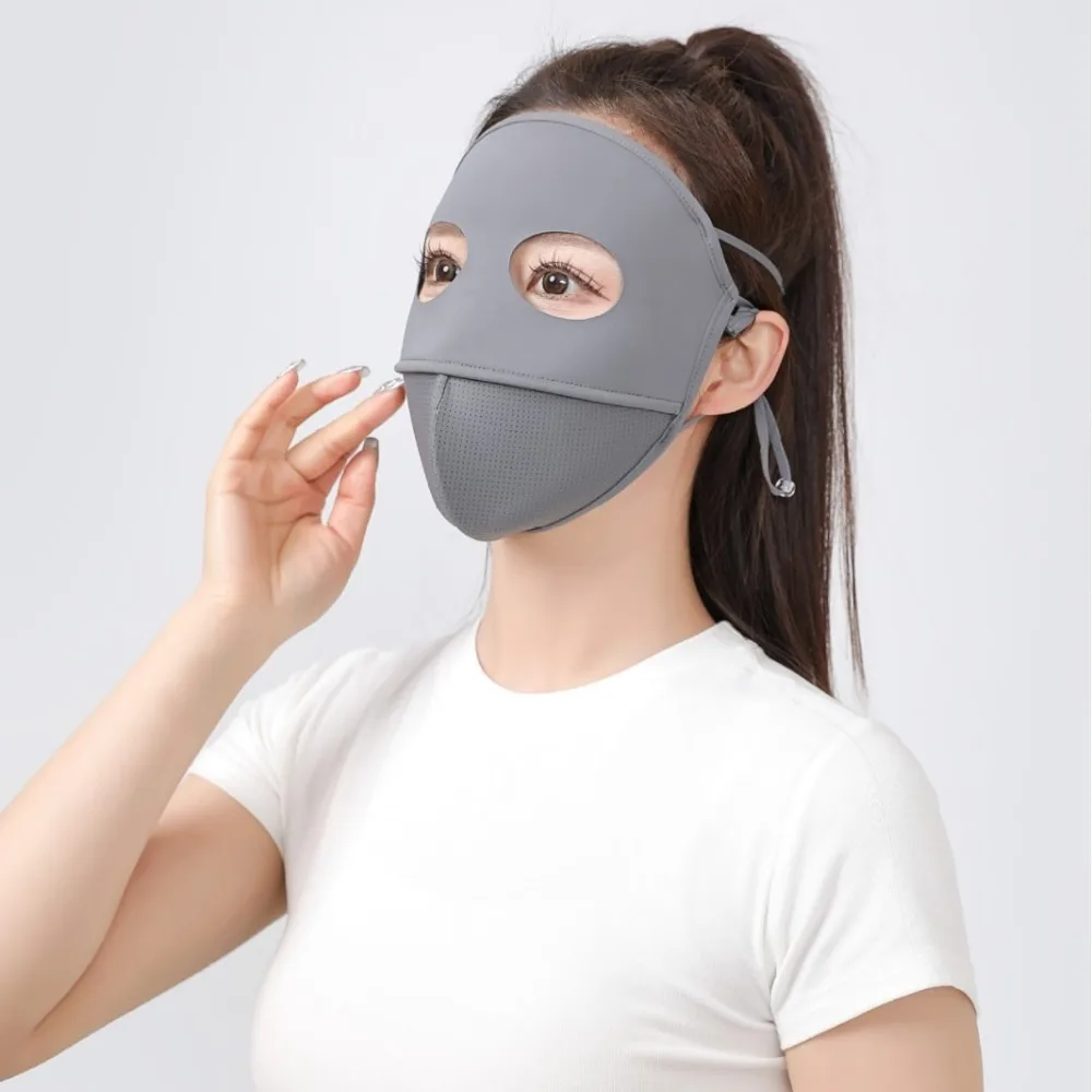 

New Breathable Ice Silk Mask Anti-UV Traceless Sunscreen Mask Face Veil Gift