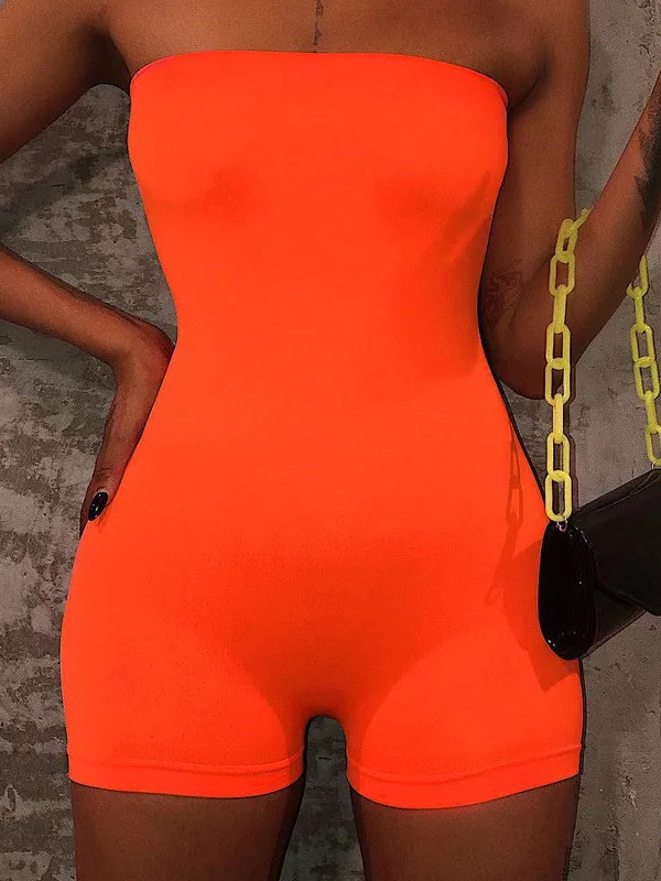 جمبسوت قصير بتصميم عصري بدون حمالات مع شورت داخلي ضيق، ملابس داخلية غير رسمية، بنطلون طويل، مجموعة الخريف