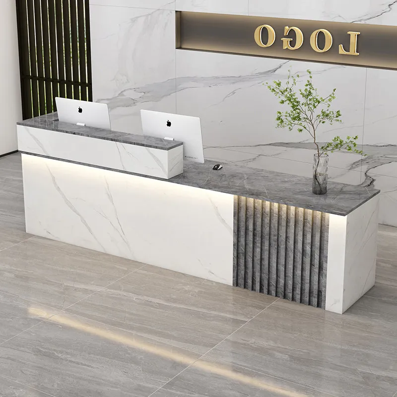 

Bar Checkout Page Company Front Desk Reception Desk Store Small Beauty Salon Bar Counter Clothing Store Counter Simple And Moder