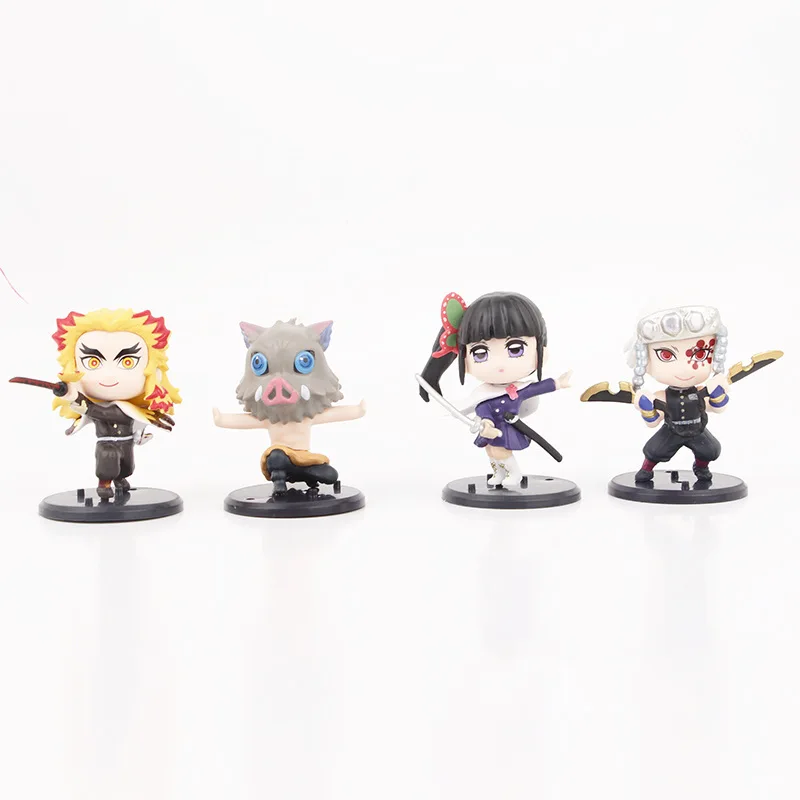 หุ่นฟิกเกอร์ดาบพิฆาตอนิเมชั่นพีวีซี, หุ่นรูปร่าง8ชิ้น/เซ็ต
