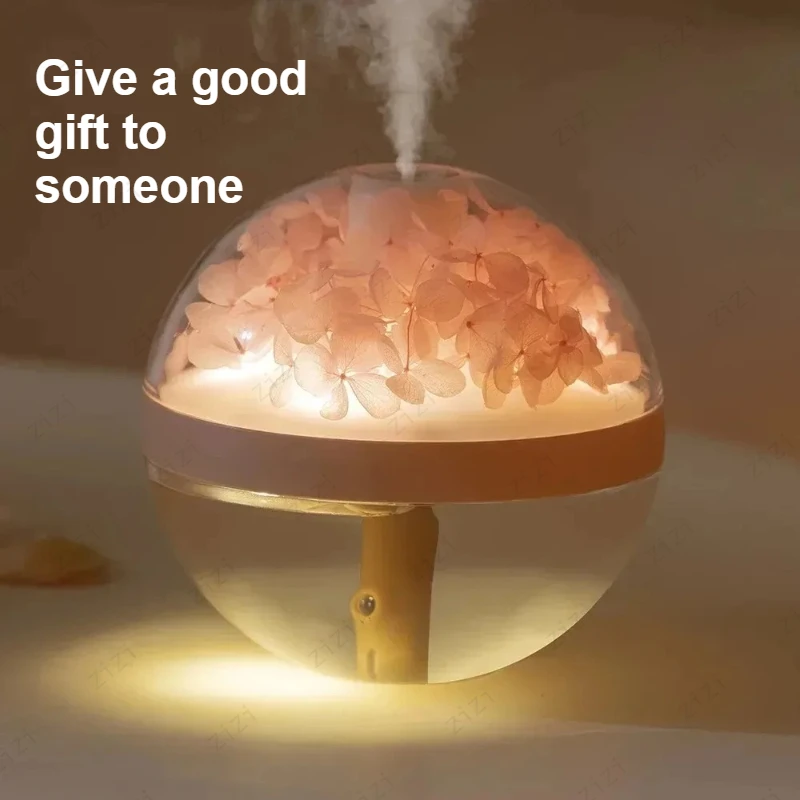 270ML Eternal Flower Humidifier Small Portable USB Desktop Bedhead Atmosphere Light Humidifier Creative Gift