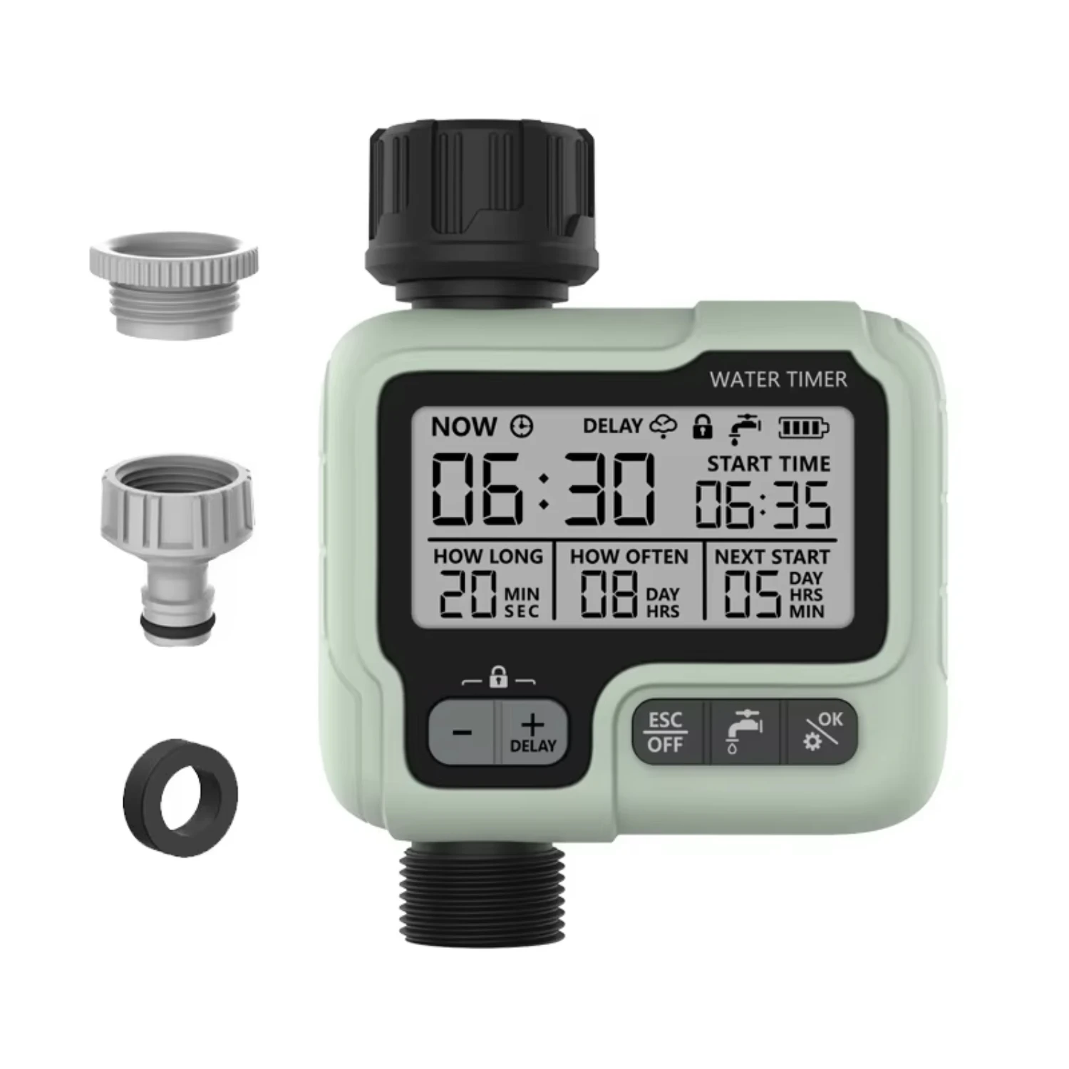 

Garden Water Timer Automatic Rain Delay System Plants Lawn Greenhouse Drip Irrigation Equipment Self-watering Device