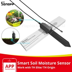 SONOFF MS01 Soil Moisture Sensor Smart Humidity Detector Hygrometer Meter Plants Garden DIY Testing Tool Work for THElite/Origin