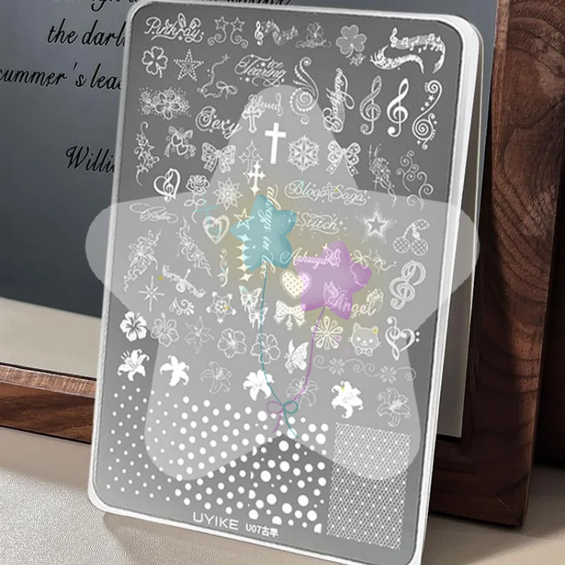 Waterproof Nail Art Stickers Polka Dot Bowknot Butterfly Lily Flower Design Removable Decals for Daily Manicure Use
