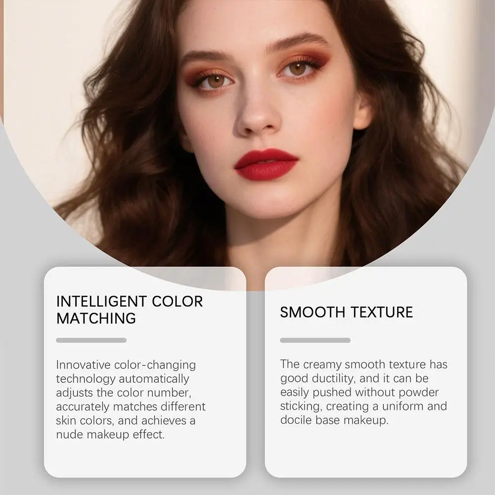 Koreanischer ZEPHOCO 2-in-1-Make-up-Stick mit farbwechselnder Foundation, langanhaltendes, feuchtigkeitsspendendes Make-up, High Concealer Power Makeup