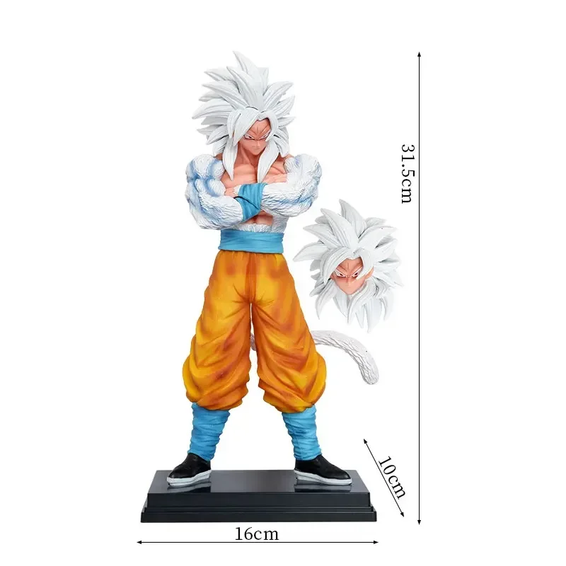 32cm アニメフィギュア ドラゴンボールZ フィギュア 超サイヤ人5 孫悟空 アクションスタチュー PVCモデル デスクトップオーナメント コレクション おもちゃ ギフト