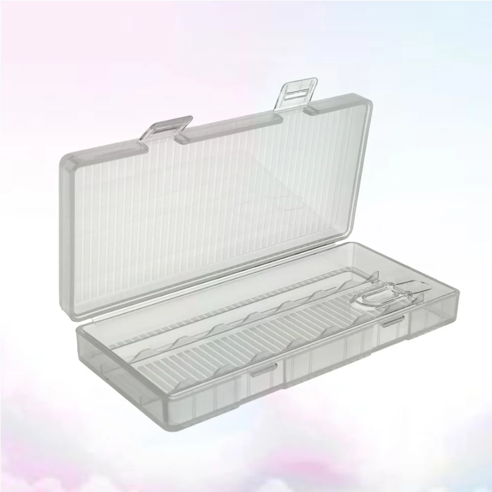 Storage Box Transparent PP Plastic Small Convenient Design Hold 1-8 Aa Batteries Secure Grooves No Storage