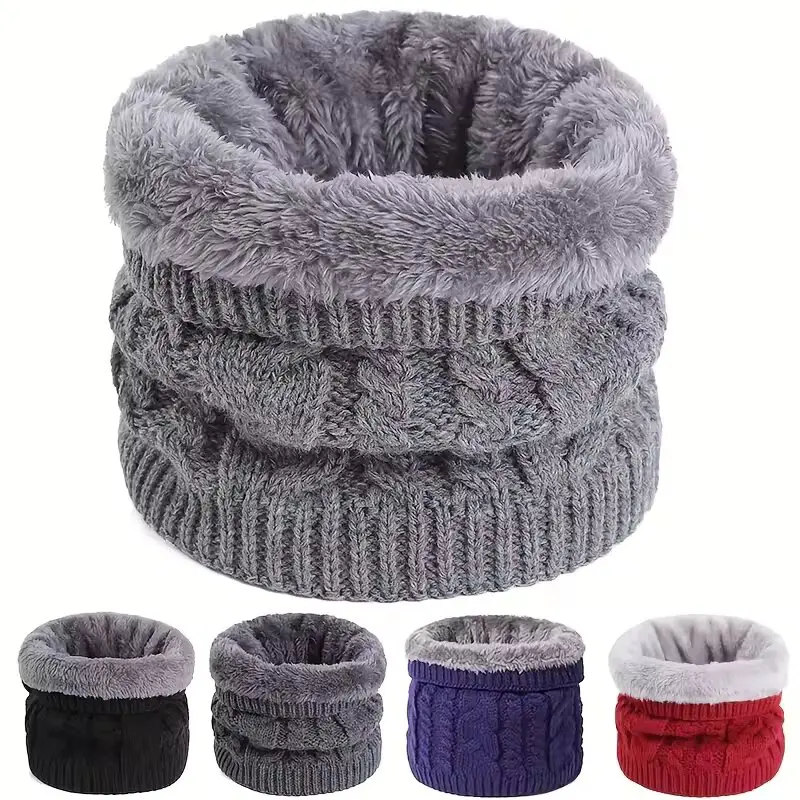 Fashion Polyester Fiber Neck Warm Scarf Suitable for Comfortable Winter Accessories for Men and Women in Cold Weather