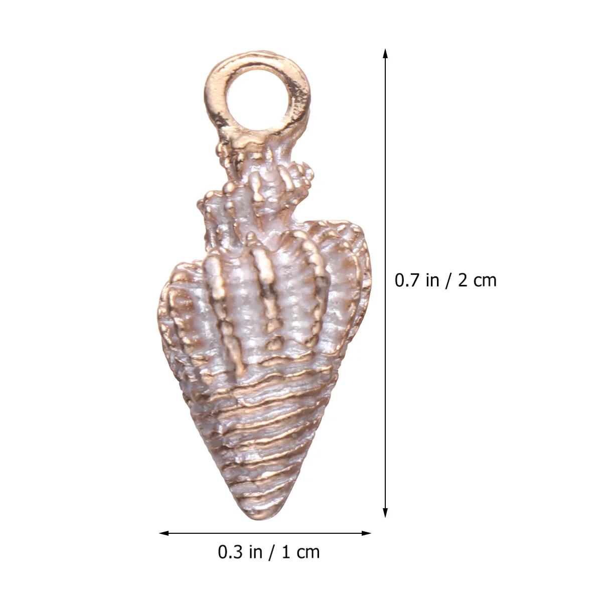 

20 шт., подвеска в виде морской раковины, подвесные аксессуары, сплав, капельные ювелирные украшения, брелок для ключей, декор для сумки, белый цвет