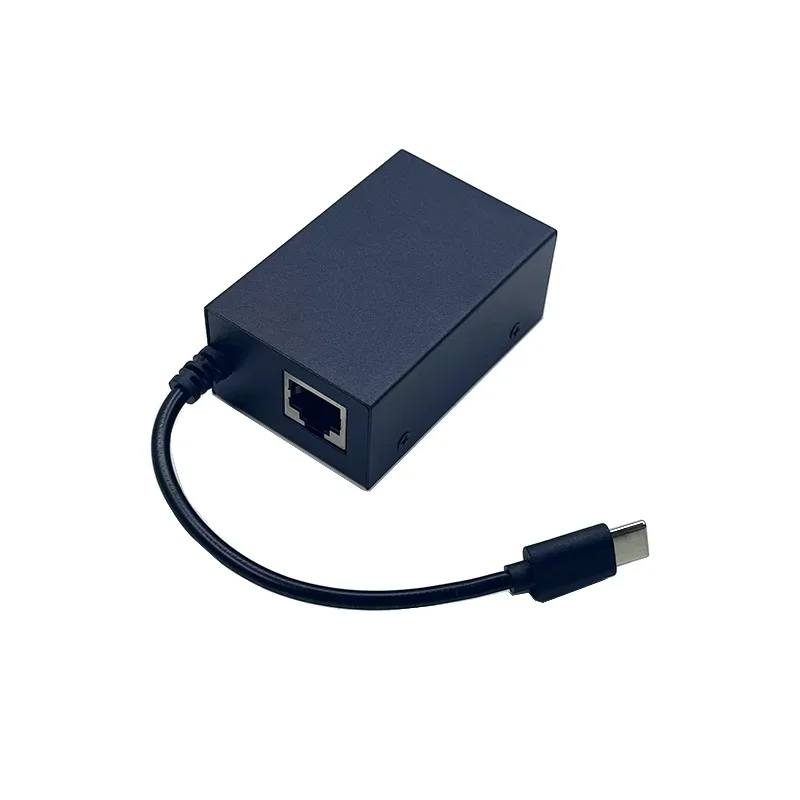 48V to Active Isolated PoE Splitter IEEE802.3af/at type-c out 5v 27w  2.5G/10/100/1000M