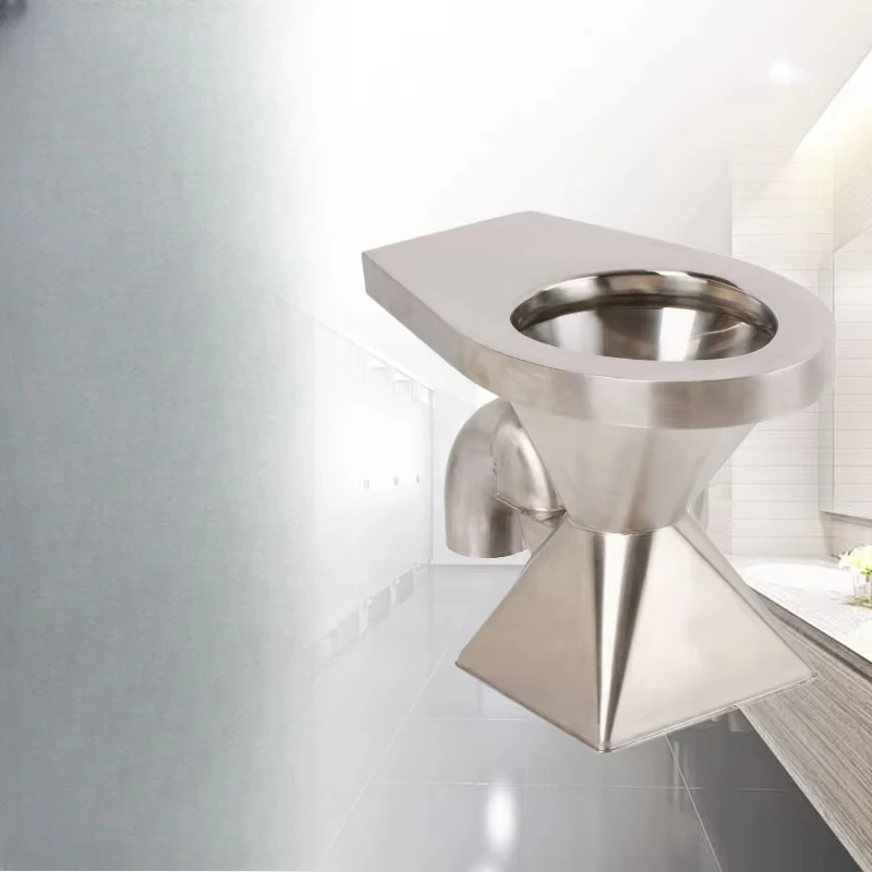 Custom Size Classic Tankless Camping Mobile Removable RV Sanitary Ware Stainless Steel Toilet Set