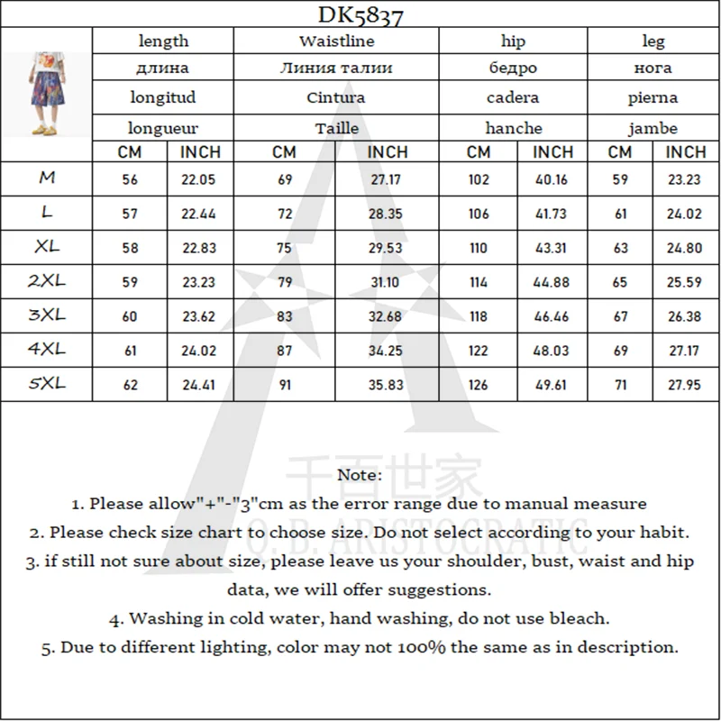 Verão novo masculino casual solto shorts atlético fitness treinamento shorts 3d impressão a cores tinta respingo pintura a óleo calças M-5XL