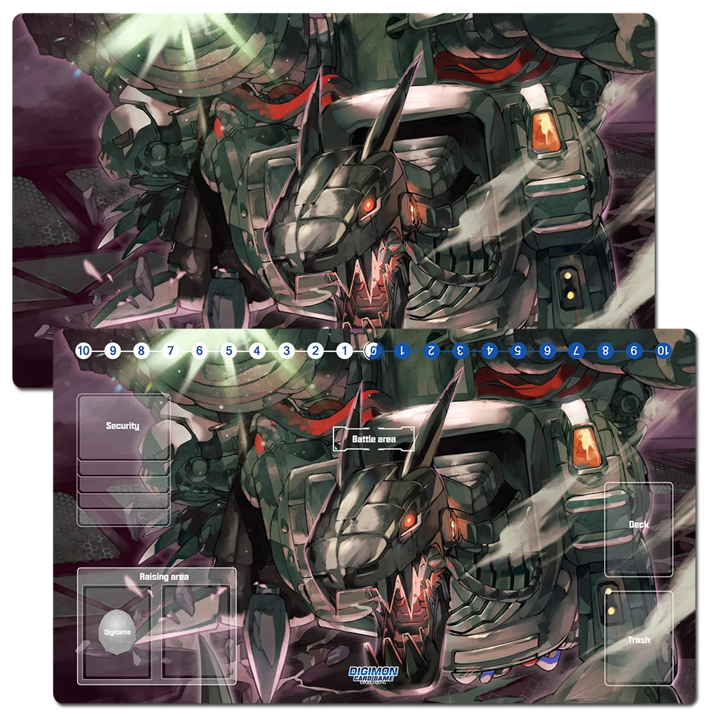 

Digimon Duel Playmat Machinedramon Trading Card Game Mat DTCG CCG Коврик для мыши Настольный коврик TCG Play Mat Бесплатная сумка