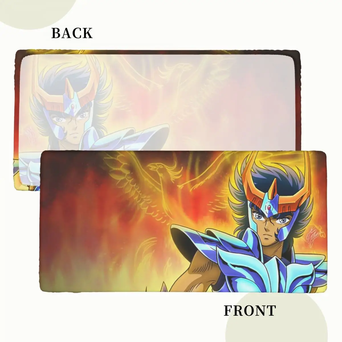 Saint Seiya Knights Of The Zodiac Ikki Phoenix Custom Rectangular Tablecloth Oilproof Table Cover for Festival Party Table Cloth