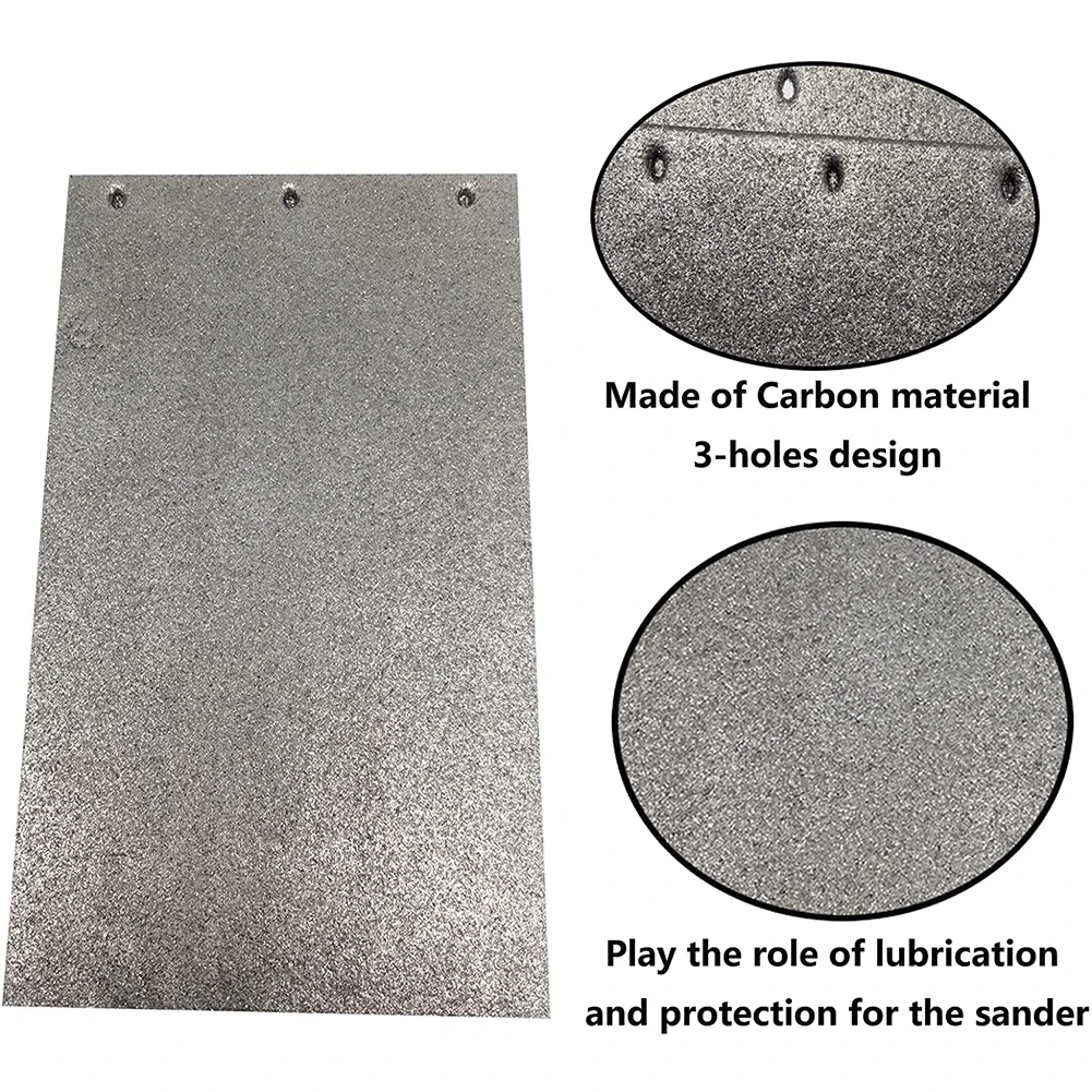 3 Mounting Hole Carbon Base Plate Pad Backing Sheet Carbon Base Plate Pad For Ma-Kita 9403 MT190 MT9 Belt Sander Power Tool Acce