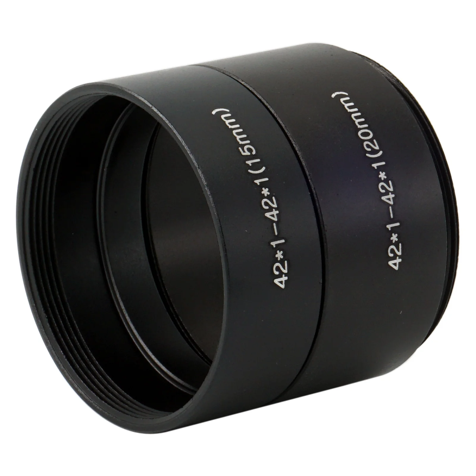 Aluminum M42-M42 42mm x 1mm Screw Mount Extend Tube ring Adapter