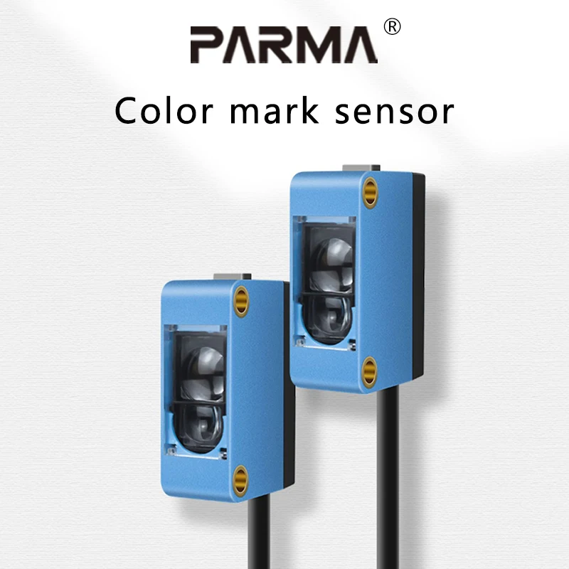 PARMA CSM Color Mark Sensor, Intelligent Recognition Deviation Correction Color Separation Positioning Optical Color Sensor